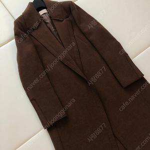 미샤 브라운 고급 울 캐시미어 롱 코트 울자켓 하객룩 출근룩 결혼식 MICHAA 올드머니룩