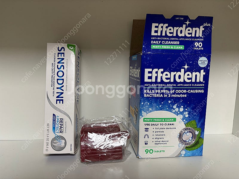 미국판매 제품 센소다인 치아 미백 민감성 치약 충치 예방 및 민감한 치아 트리트먼트 96.4g+치약짜개 디스펜서 레...--0