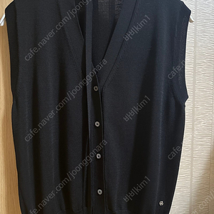 유메르 카도 니트 베스트 블랙