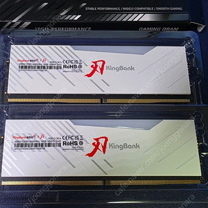 킹뱅크 Kingbank DDR5 6000 CL30 (32GB)16GBx2 화이트 RGB a다이