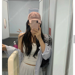 리즈 더위시 모자 볼캡 핑크