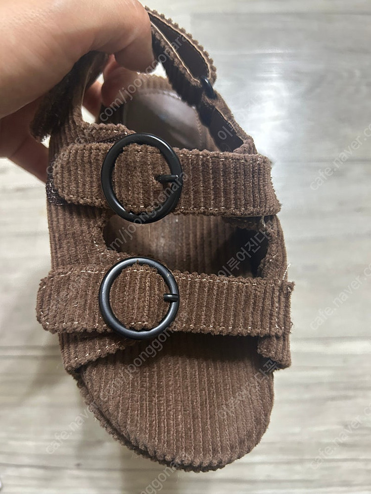 상태좋음) 마이슈즈 코듀로이 샌들 170--1