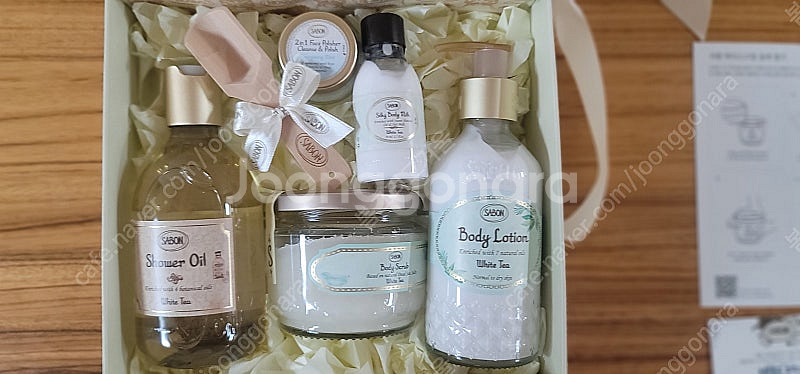 사봉 화이트티 바디케어 세트 새상품--1