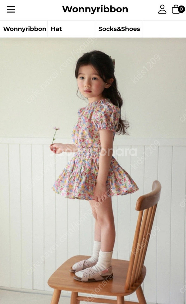 워니리본 플라워 셋트 L--0