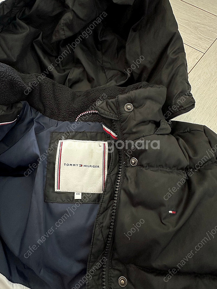 쌍둥이 타미힐피거 키즈 덕다운 롱패딩 128size (7세) 택포--1