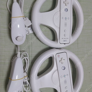 닌텐도 Wii 리모컨 핸들 눈차크 세트 팝니다