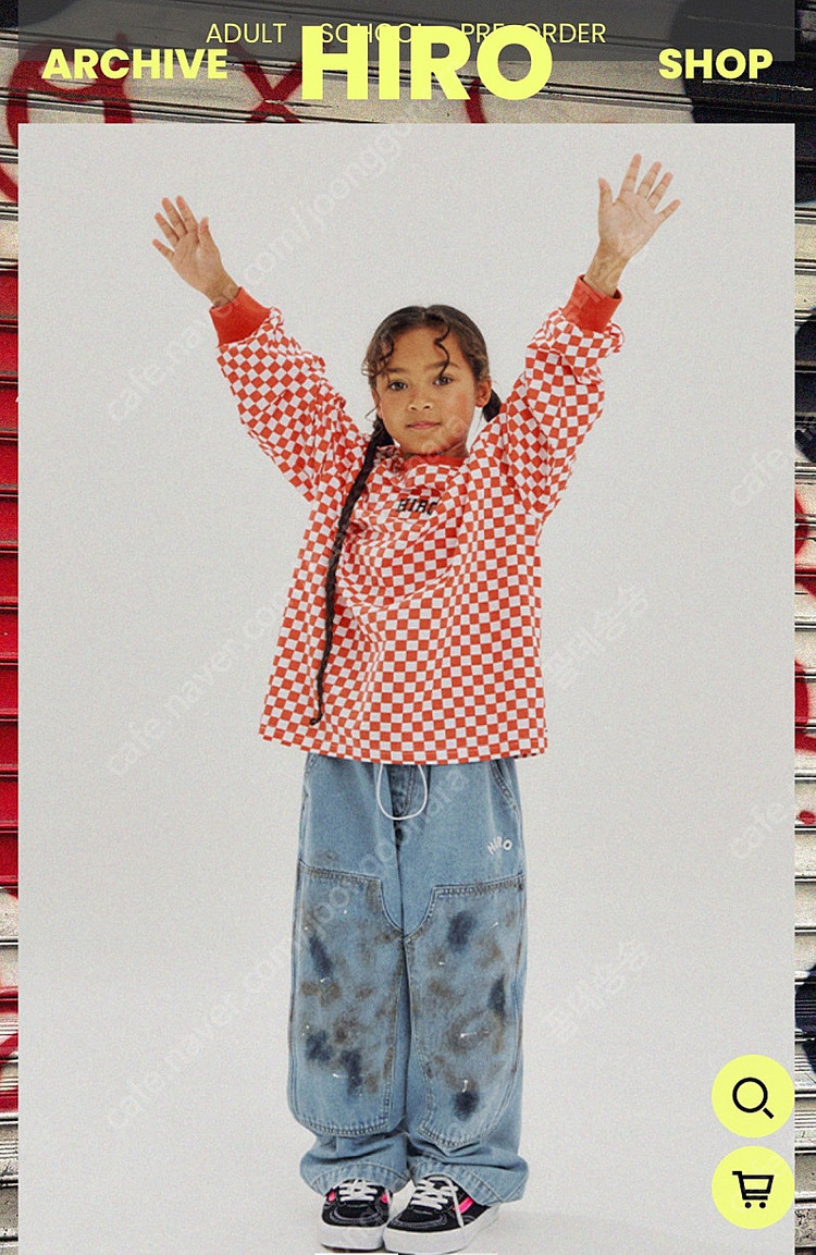 히로 140 래글런 체커 레이어드 셔츠--1