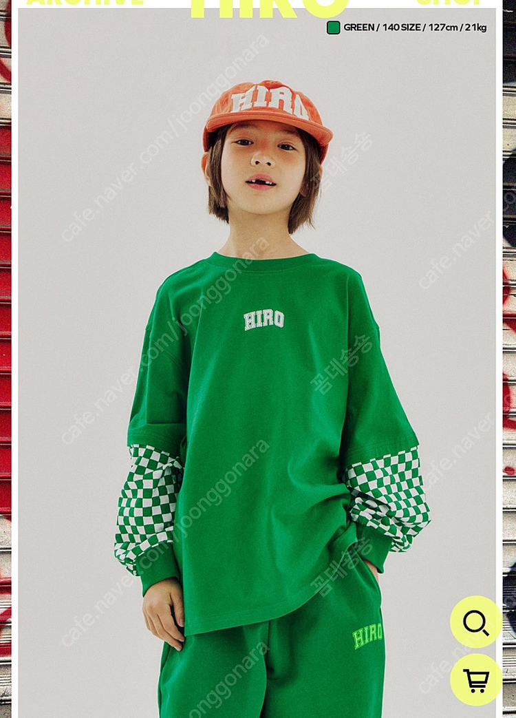 히로 140 래글런 체커 레이어드 셔츠--4