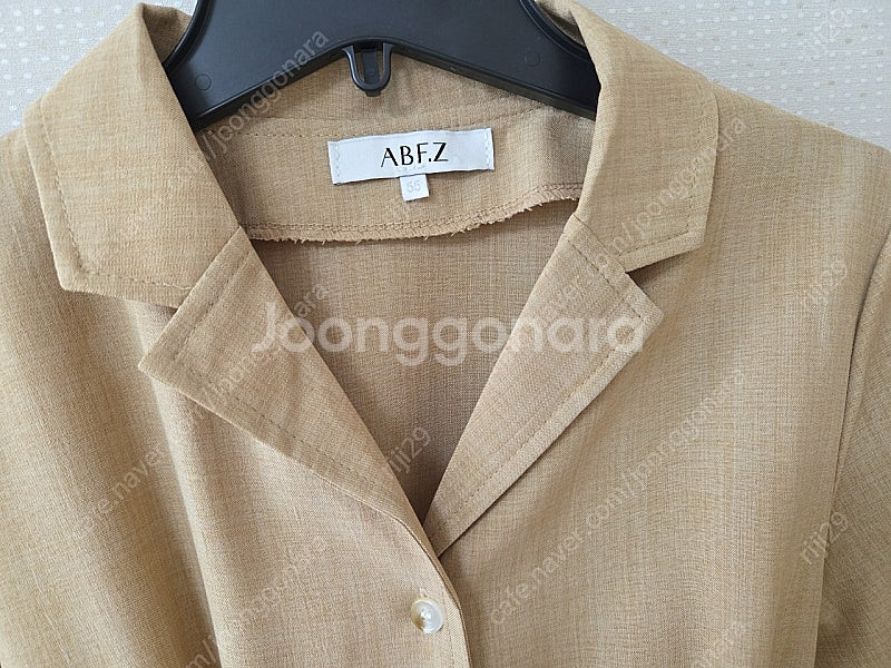 AB.F.Z 카라넥 단추 허리끈 얇은원피스 가을원피스 ...--9