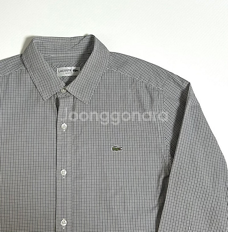Lacoste 라코스테 정품 신형 체크셔츠 판매합니다--0