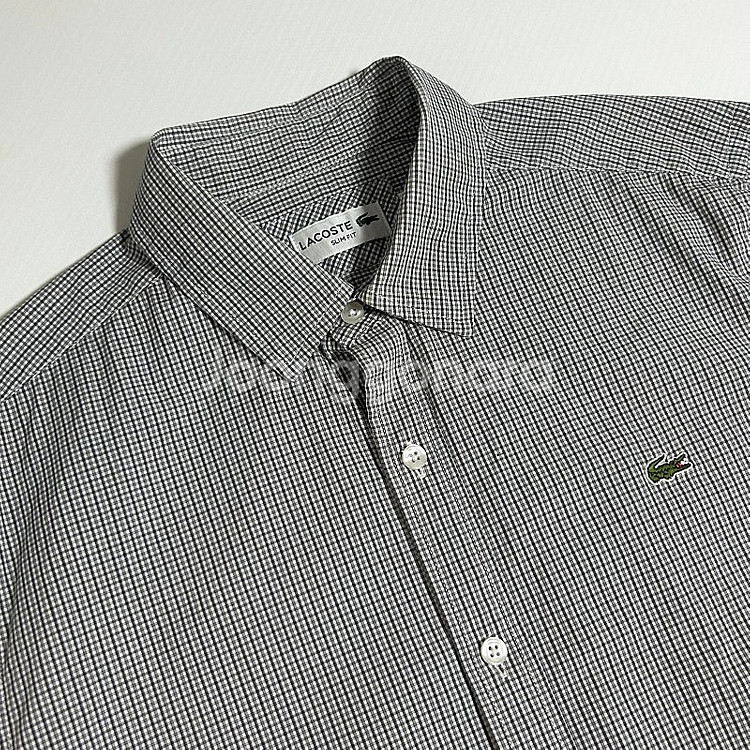 Lacoste 라코스테 정품 신형 체크셔츠 판매합니다--1