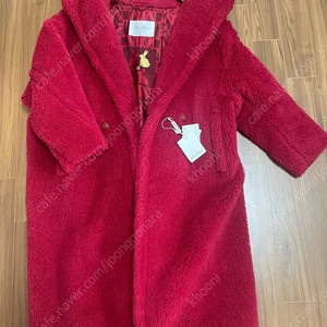 막스마라 테디베어 코트 레드s사이즈