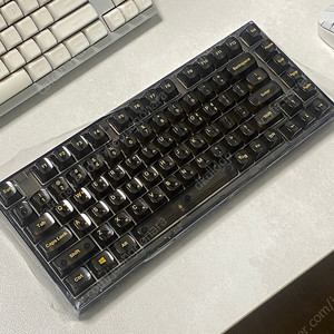 yunzii x75 투명키보드 블랙