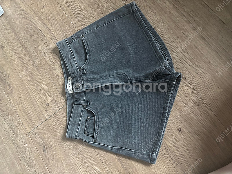 스키니피그 데님 반바지 새거--1