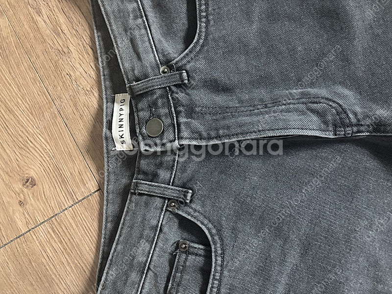 스키니피그 데님 반바지 새거--2