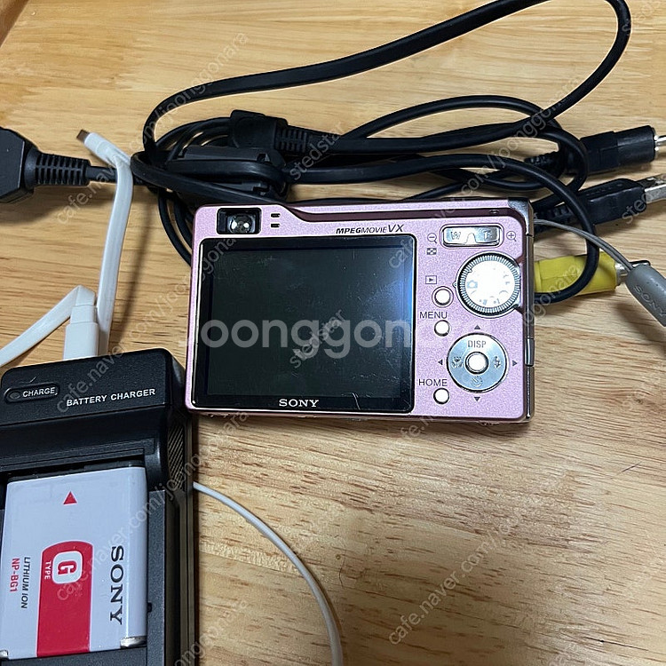 소니 사이버샷 dsc w80 핑크 디카--1
