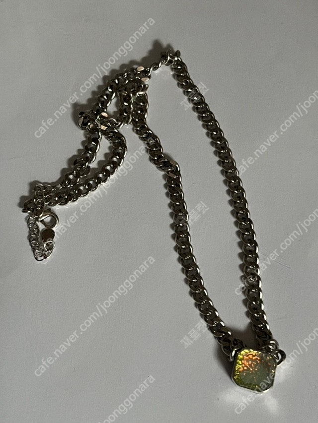 체인 목걸이 실버925 (feat 보석 ) 이미지