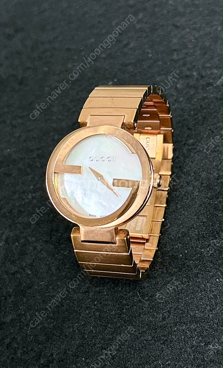 GUCCI 구찌 YA133515 인터로킹 GG 자개 메...--0