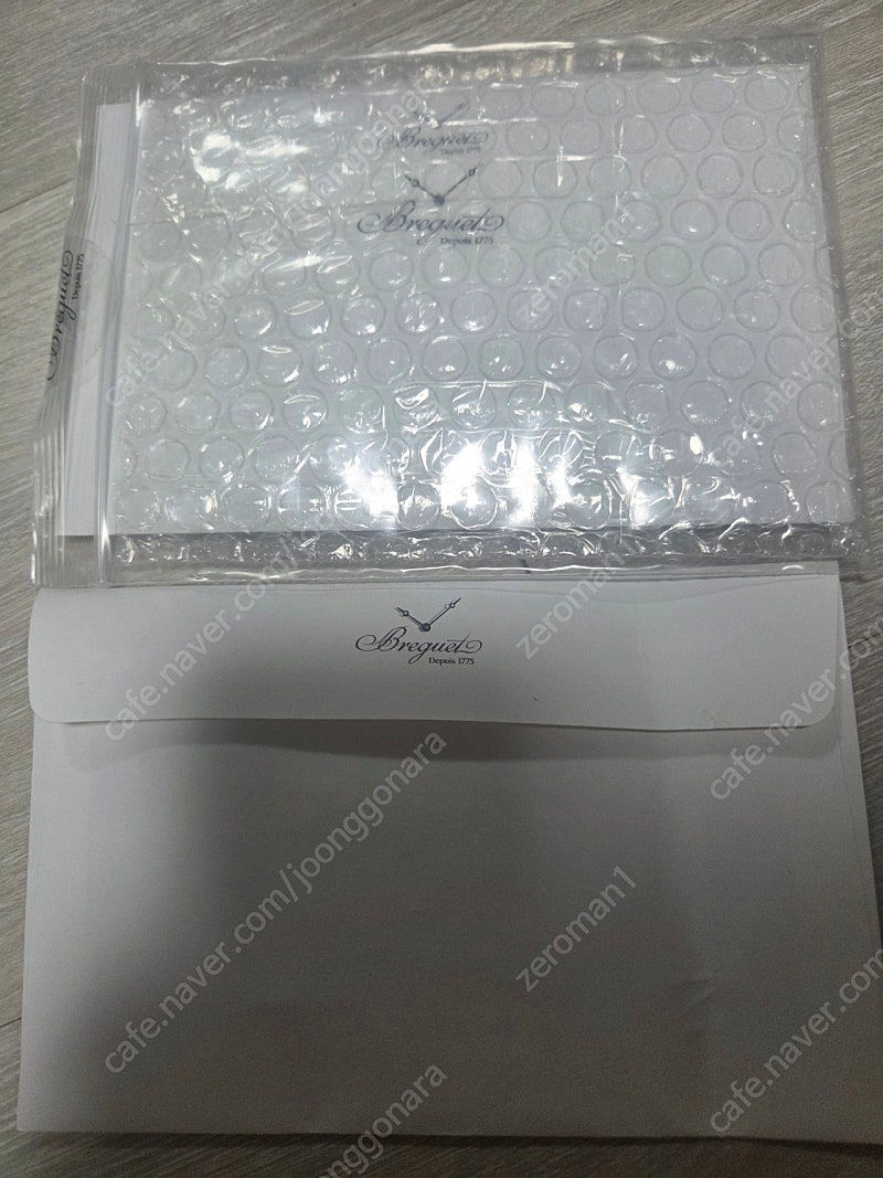 브레게 마린 티타늄 디버클+정품 가죽스트랩