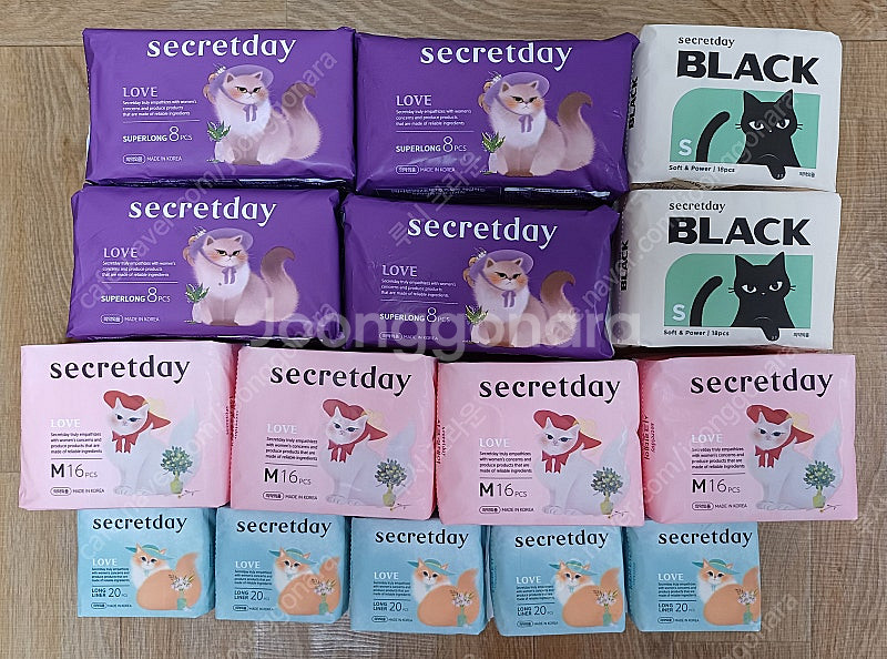 시크릿데이 러브 생리대 세트--0