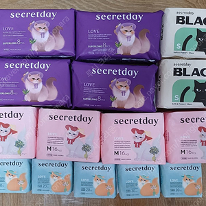시크릿데이 러브 생리대 세트