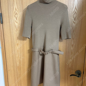 [블랑더문] 베이지 벨트 원피스