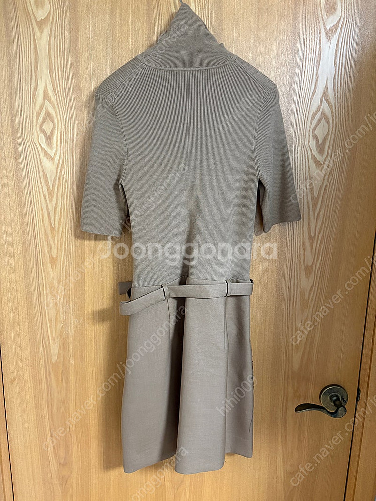 [블랑더문] 베이지 벨트 원피스--1