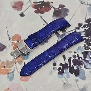 20mm 코발트 블루 디버클 엘리스트랩, 임가 스트랩, 임가 엘리