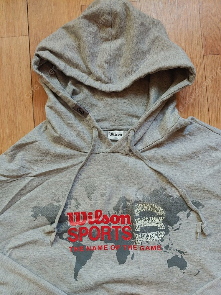 윌슨 회색 후드티셔츠 105사이즈 입니다--2