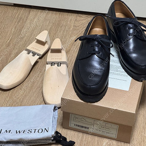 JM WESTON 690 덱 더비 블랙 러시안 카프 6E