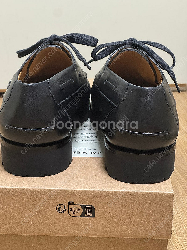 JM WESTON 690 덱 더비 블랙 러시안 카프 6...--8