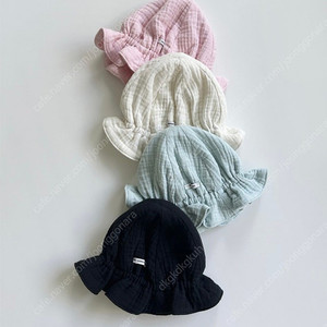 오프오프스튜디오 베이비 거즈 햇 아이보리