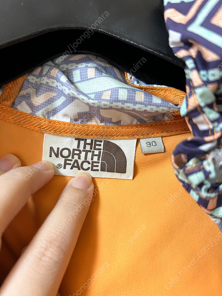 노스페이스 화이트라벨 엘런 후드 집업 자켓 오렌지 색상 운포 1.5 (55-66사이즈)--3