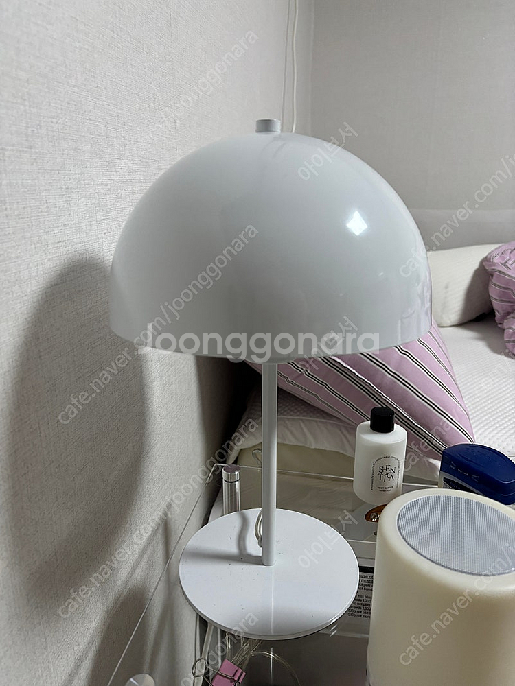 버섯모양 흰색 단스탠드 조명--0