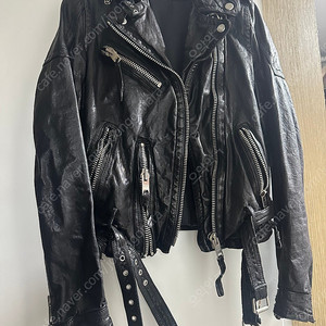 베지터블 양가죽 라이더자켓