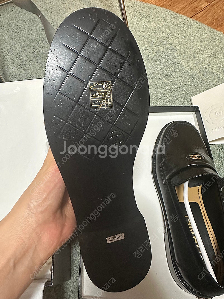 샤넬 블랙 로퍼 38--2