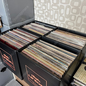 디스크 유니온 DISK UNION 로고 LP 수납 접이식 박스