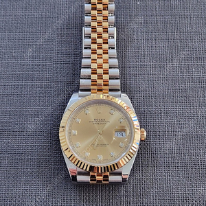 롤렉스 남성용 데이저스트 옐로우골드 샴페인 10P 팝니다 40mm 126333