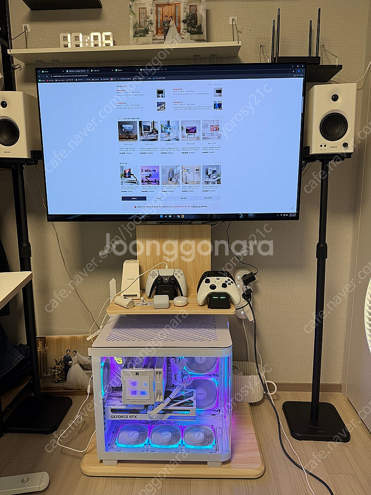 카멜마운트 FS70WD 히든캐스터 이동식 높이조절 티비스탠드 거치대 팝니다~!!!--3