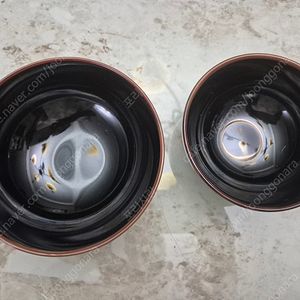 광주요 아올다 흑유 철유 도자기 공기 대접 밥그릇 국그릇