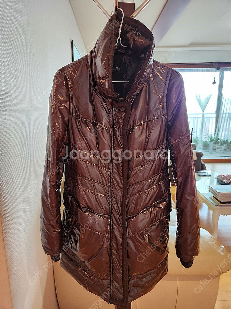 한섬 타임 패딩 여성 다운 패딩 코트, 이탈리아 원단,...--1