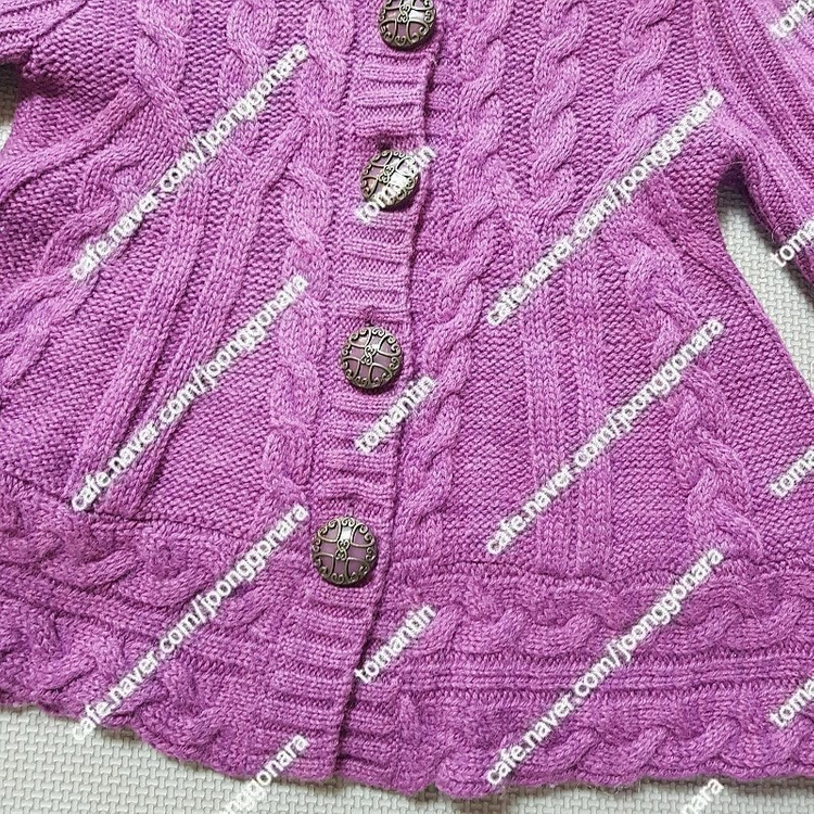 안나수이 미니 후디 니트 코트 90~95사이즈 반값택포3--2