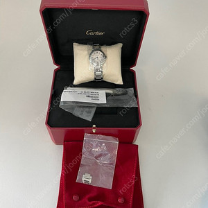 까르띠에 발롱블루28 mm + 가죽줄 새제품급