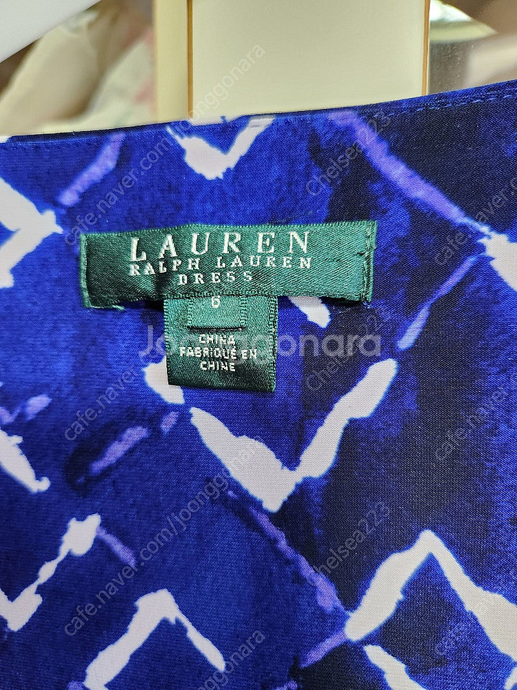 폴로 랄프로렌 POLO RL 청보라색 원피스 6사이즈--6
