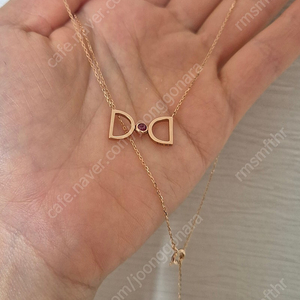 디디에두보 14K 드봉디디 탄생석 목걸이_가넷