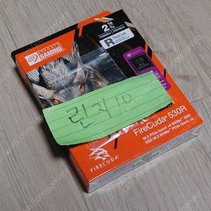 씨게이트 파이어쿠다 530R M.2 NVMe SSD 2TB 풀박스 팝니다