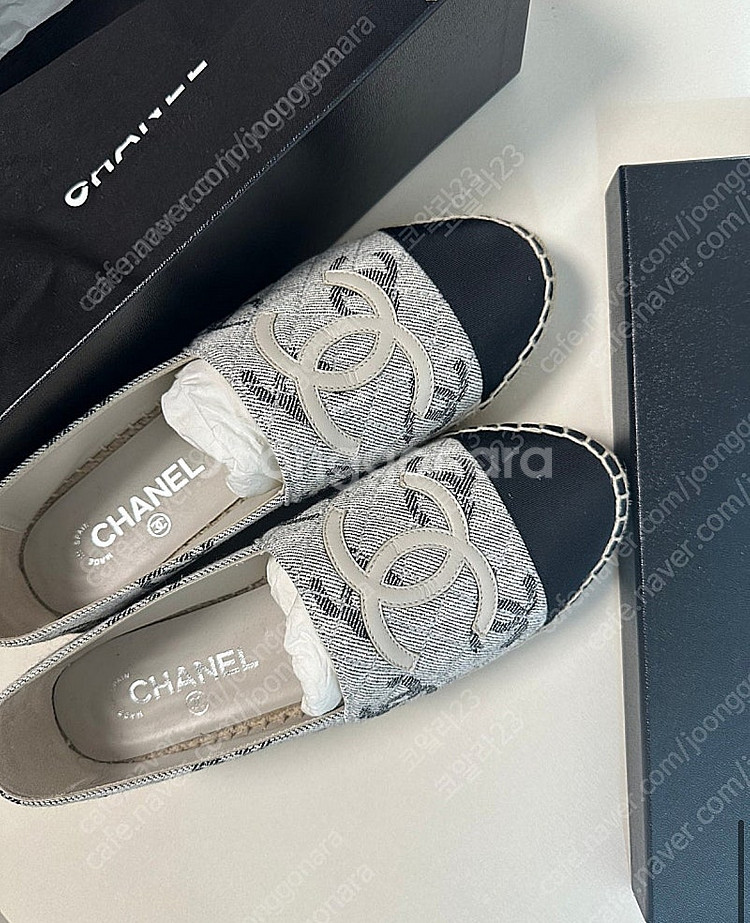 샤넬 에스파듀 cc로고 슬립온 39 새제품--2