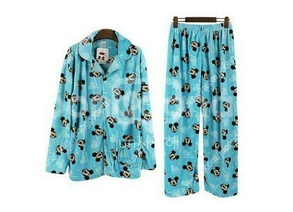 정품 디즈니 최고급 남/여 수면잠옷 여성 울트라 밍크--3