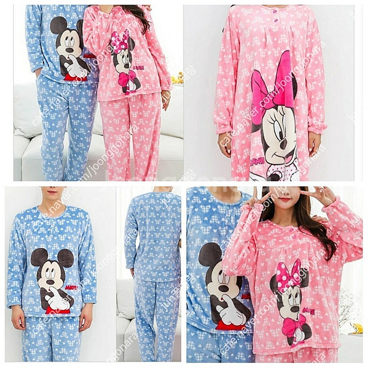 (정품) 미키 미니 최고급 밍크 수면잠옷 원피스--1