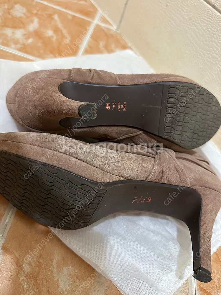 일본 백화점 구매 스웨이드 앵글부츠 240 (245)--3